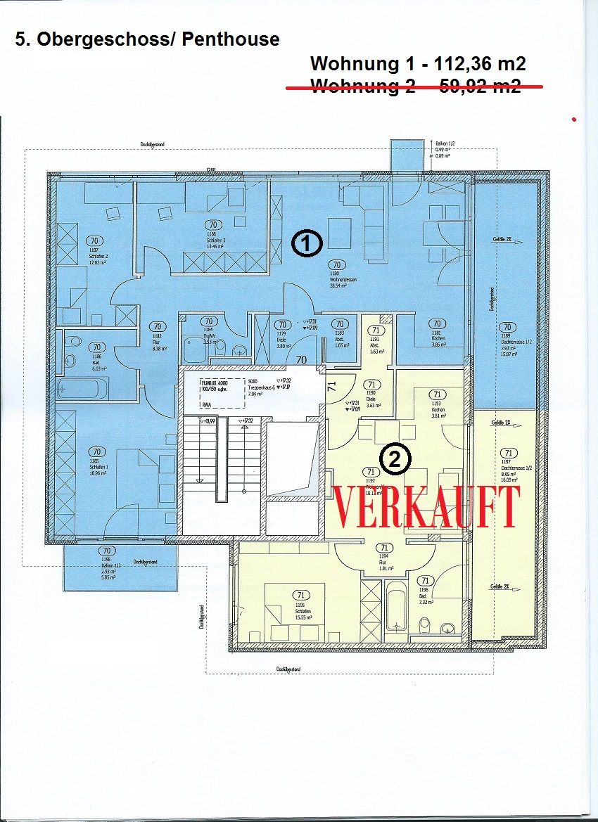 München/Bogenhausen -Große Neubau-Penthousewohnung mit Dachterrasse